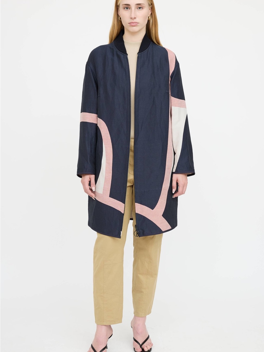 Akris Reversible Patterned Coat